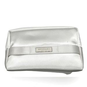 BVLGARI WHITE COSMETICS/TRAVEL POUCH
